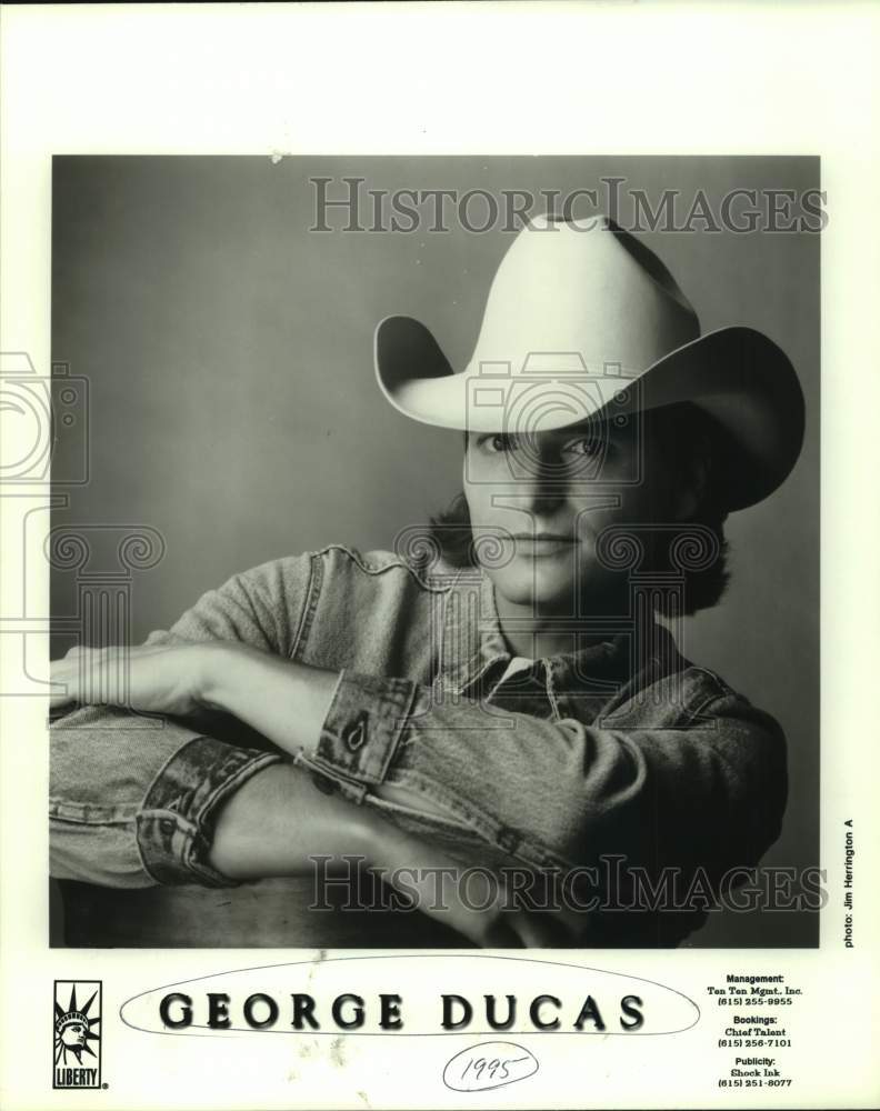 1995 Press Photo Recording artist George Ducas - sap20300- Historic Images