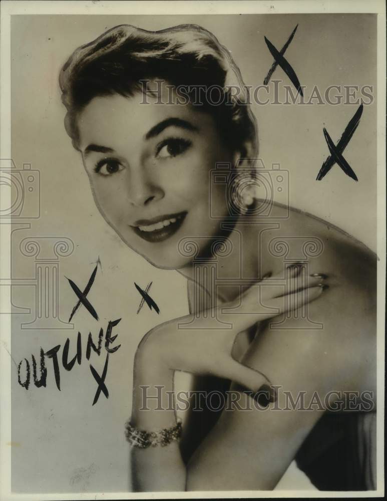 1957 Press Photo Actress Joan Dru - sap20341- Historic Images