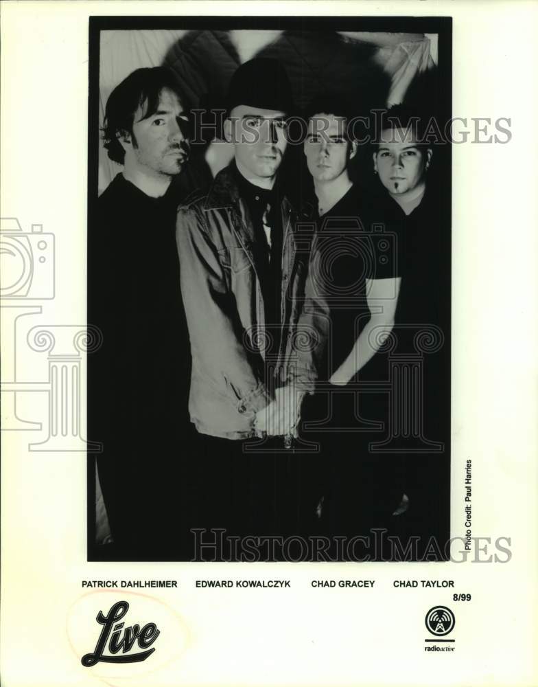 1999 Press Photo Four Members of the band Live, Entertainer - sap20376- Historic Images