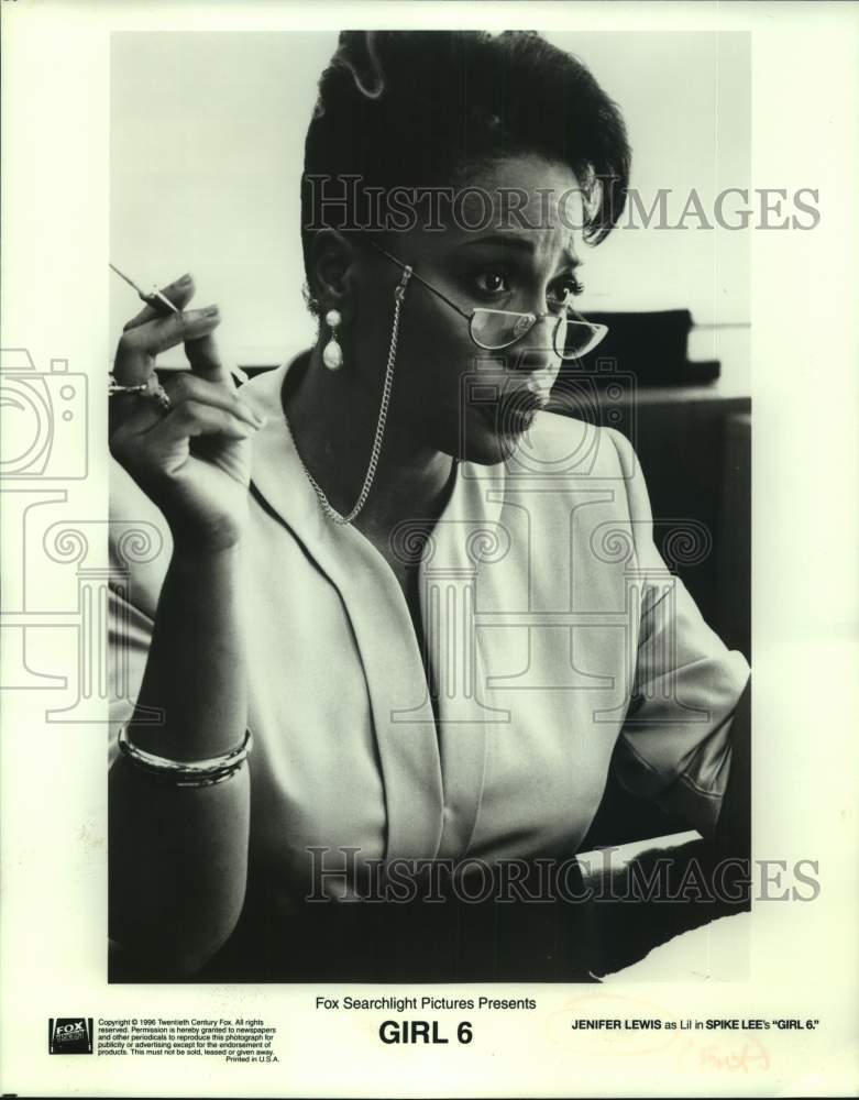 1996 Press Photo Actress Jenifer Lewis as Lil in Spike Lee's "Girl 6" movie- Historic Images