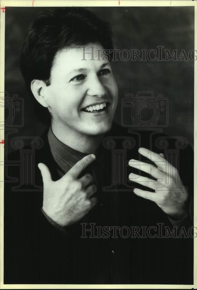 1990 Press Photo Entertainer Rick Dees stars in ABC Television Show - sap20726- Historic Images