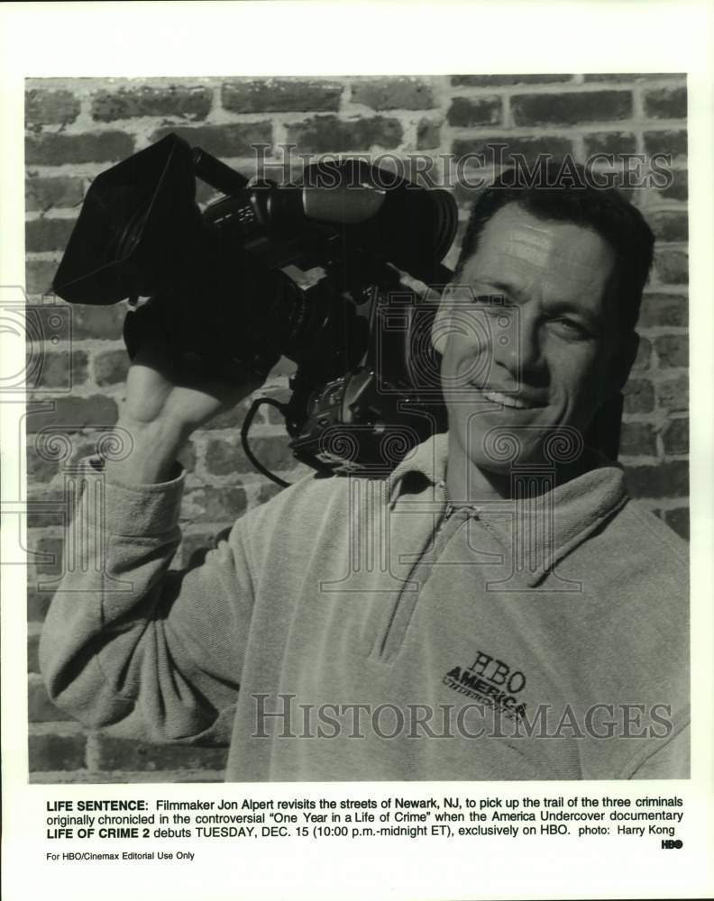 Press Photo Filmmaker Jon Alpert in Newark, New Jersey for HBO Filming of movie - Historic Images