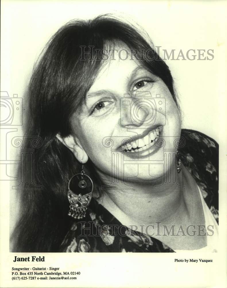1996 Press Photo Musical Artist Janet Feld - sap21071 - Historic Images