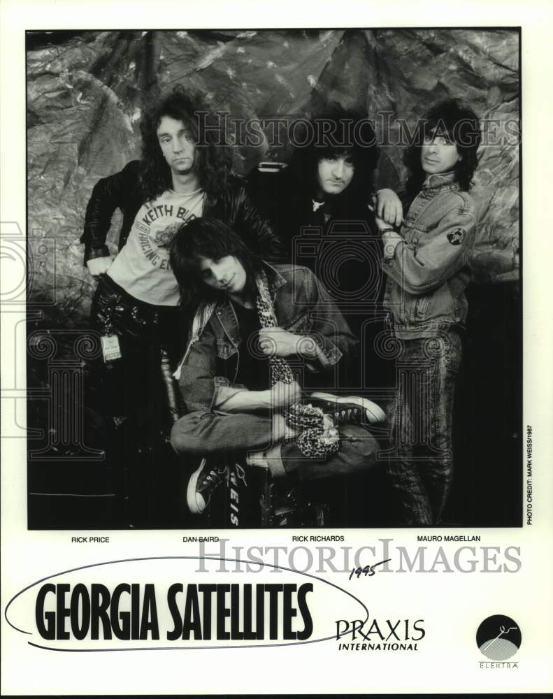 1987 Press Photo Four Members of the band Georgia Satellites band - sap21093- Historic Images
