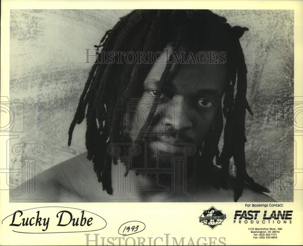 1993 Press Photo Musician Lucky Dube - sap21161- Historic Images