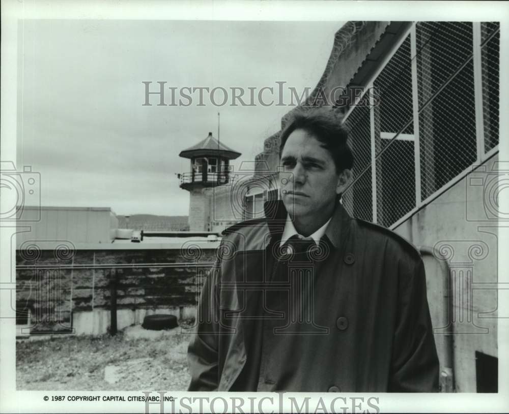 1987 Press Photo Actor John Getz in Television's "Mariah State" Series- Historic Images