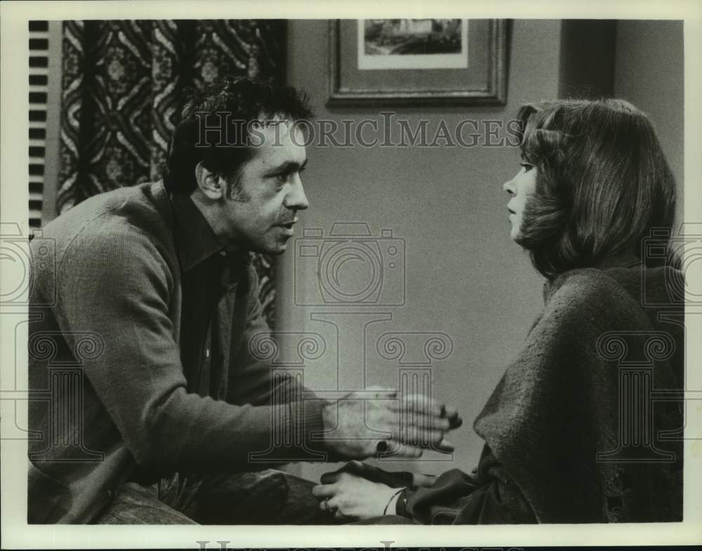 Actors Lou Criscuolo and Pat Conwell in "The Edge of Night" on ABC - Historic Images