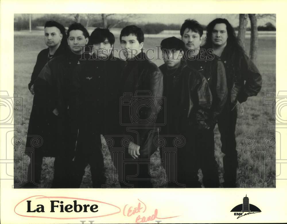 1997 Press Photo Members of La Fiebre, Tejano music group from Texas.- Historic Images