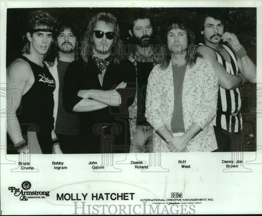 Press Photo Musical Artists Molly Hatchet - Historic Images