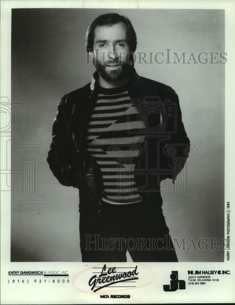 1984 Press Photo Musical Artist Lee Greenwood - sap22082- Historic Images