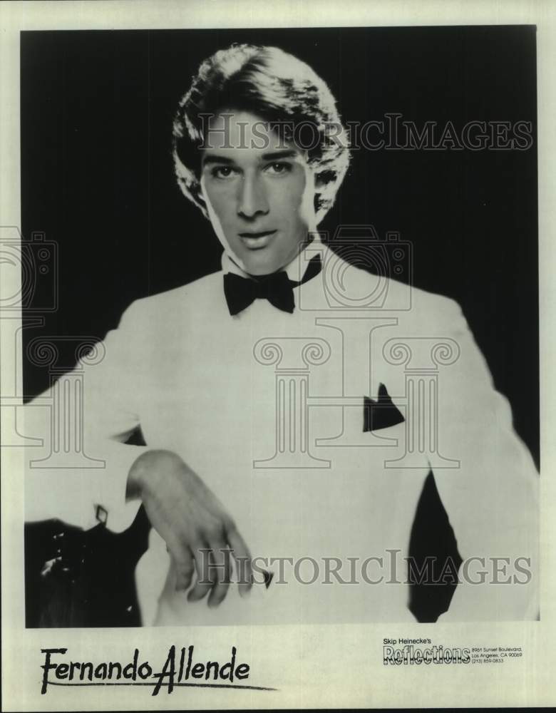 Press Photo Singer Fernando Allende - Historic Images