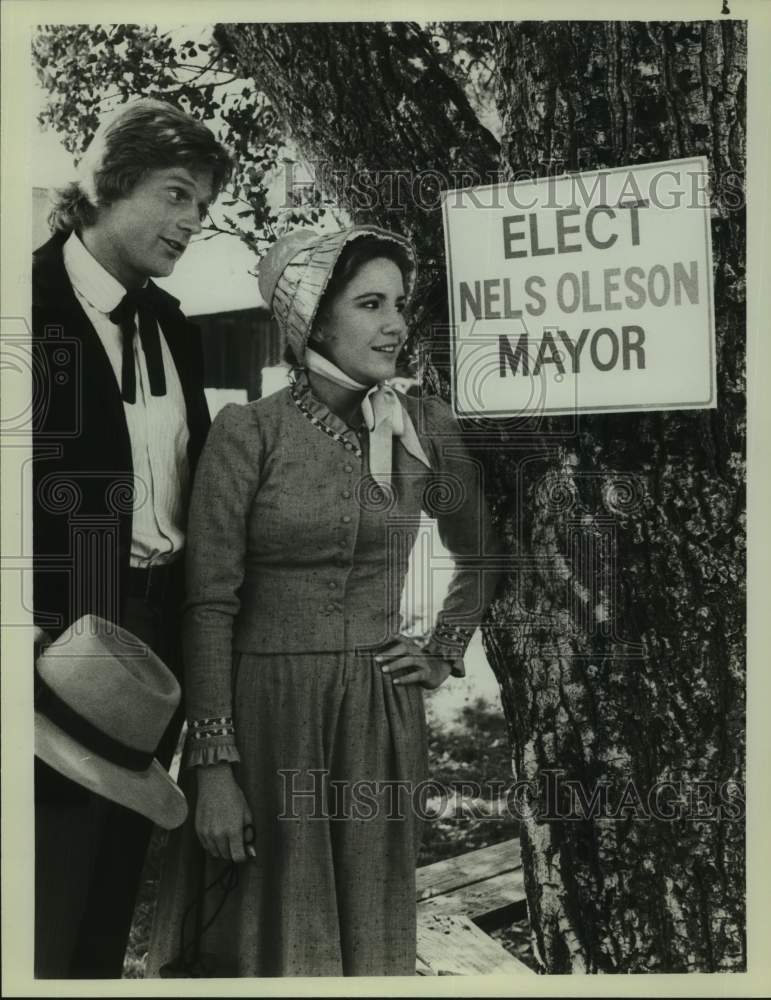 1982 Press Photo Actors Dean Butler, Melissa Gilbert in NBC Television Show- Historic Images