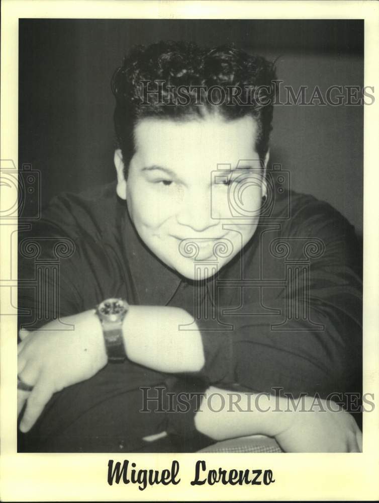 Press Photo Entertainer Miguel Lorenzo - Historic Images