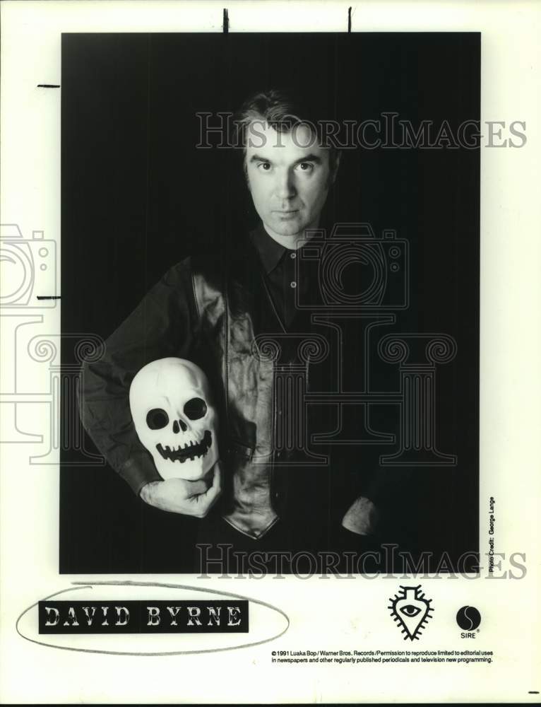 1991 Press Photo Musician David Byrne - sap22997- Historic Images