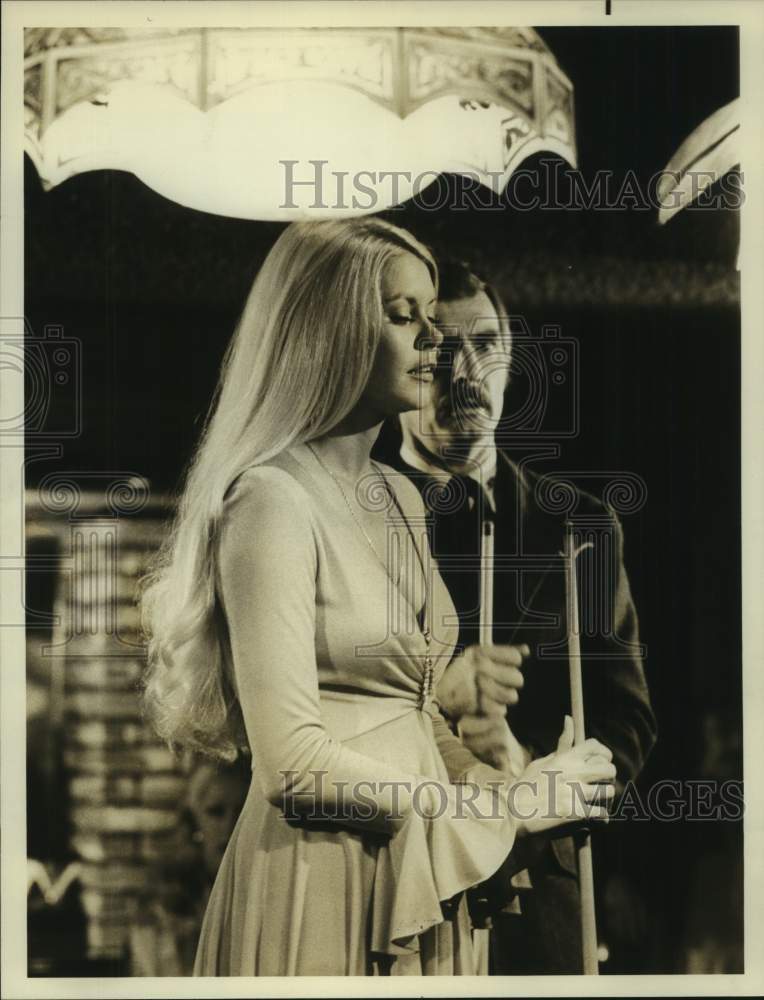 Press Photo Actress Kerin Hagen with Actor in scene - Historic Images