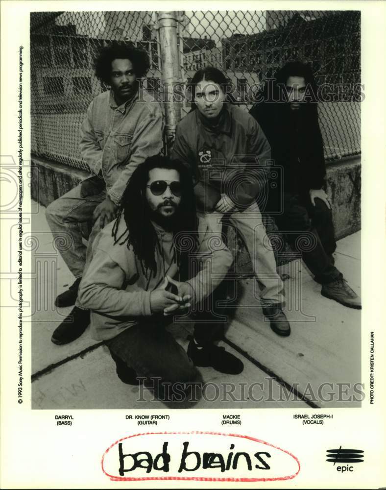 1993 Press Photo Four Members of the band Bad Brains, Entertainers - sap23506- Historic Images