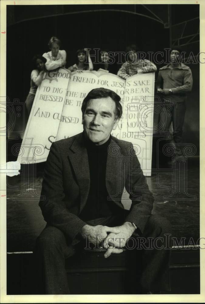 Lance Mulcahy on Broadway with cast of Show - Historic Images
