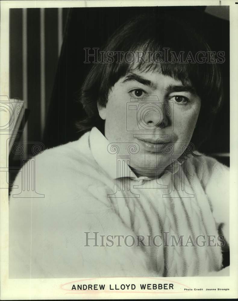 Press Photo Composer Andrew Lloyd Webber, Musician - Historic Images