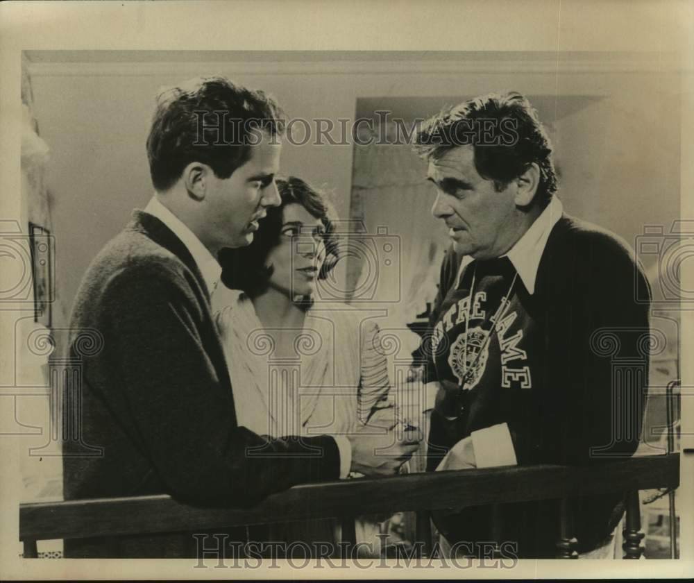 Press Photo Producer/Director Buzz Kulik with Actor Cliff De Young and Actress - Historic Images