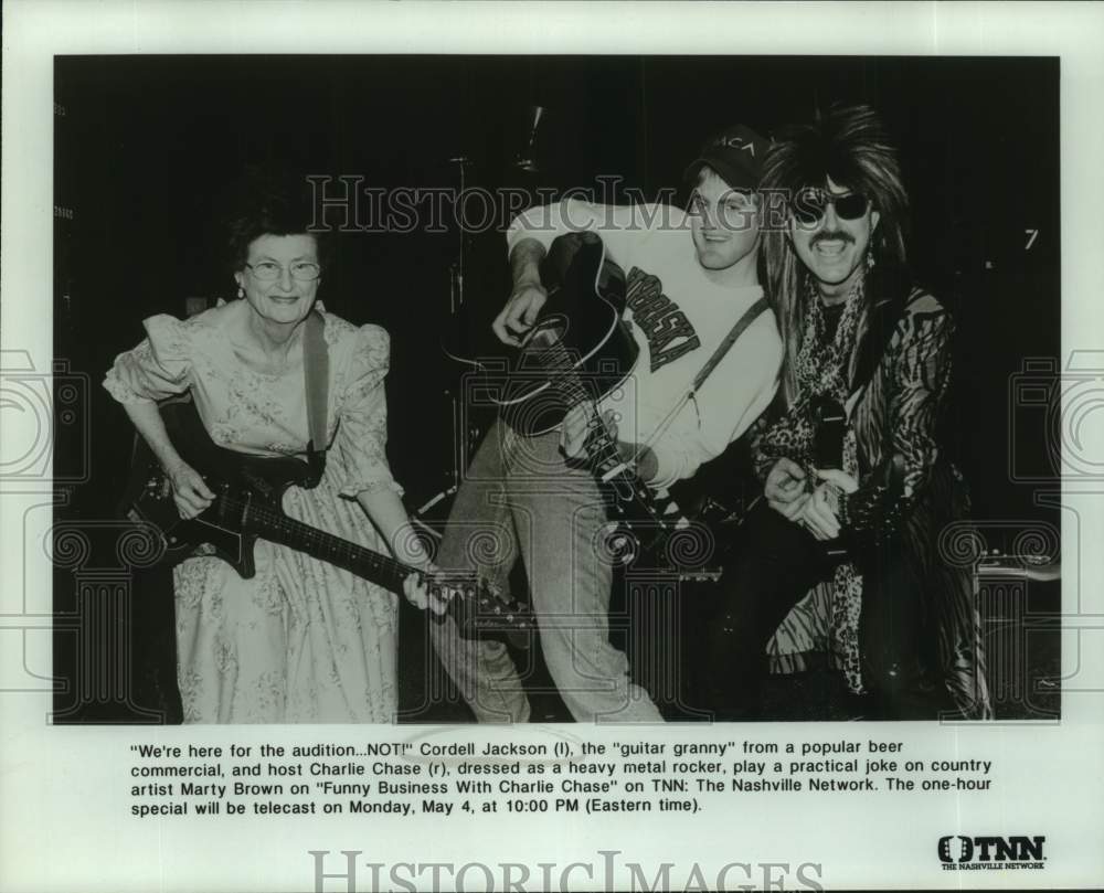 Press Photo Host Charlie Chase on TNN: The Nashville Network, Musicians - Historic Images