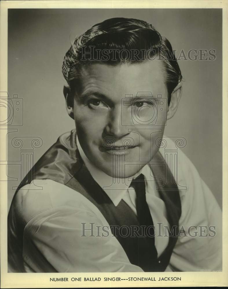 Press Photo Number One Ballad Singer Stonewall Jackson - Historic Images