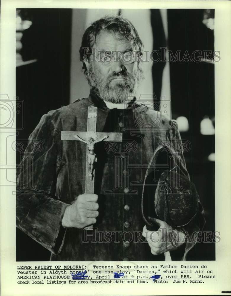 Press Photo Actor Terence Knapp in "Damien" on PBS Television - Historic Images