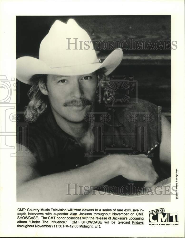 1999 Press Photo Singer Alan Jackson on Country Music Television Showcase - Historic Images