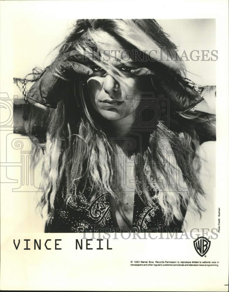 1993 Press Photo Vince Neil, hard rock singer, songwriter and musician. - Historic Images