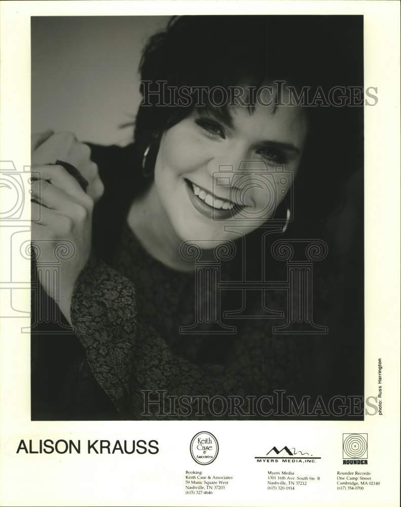1996 Press Photo Singer Alison Krauss - Historic Images