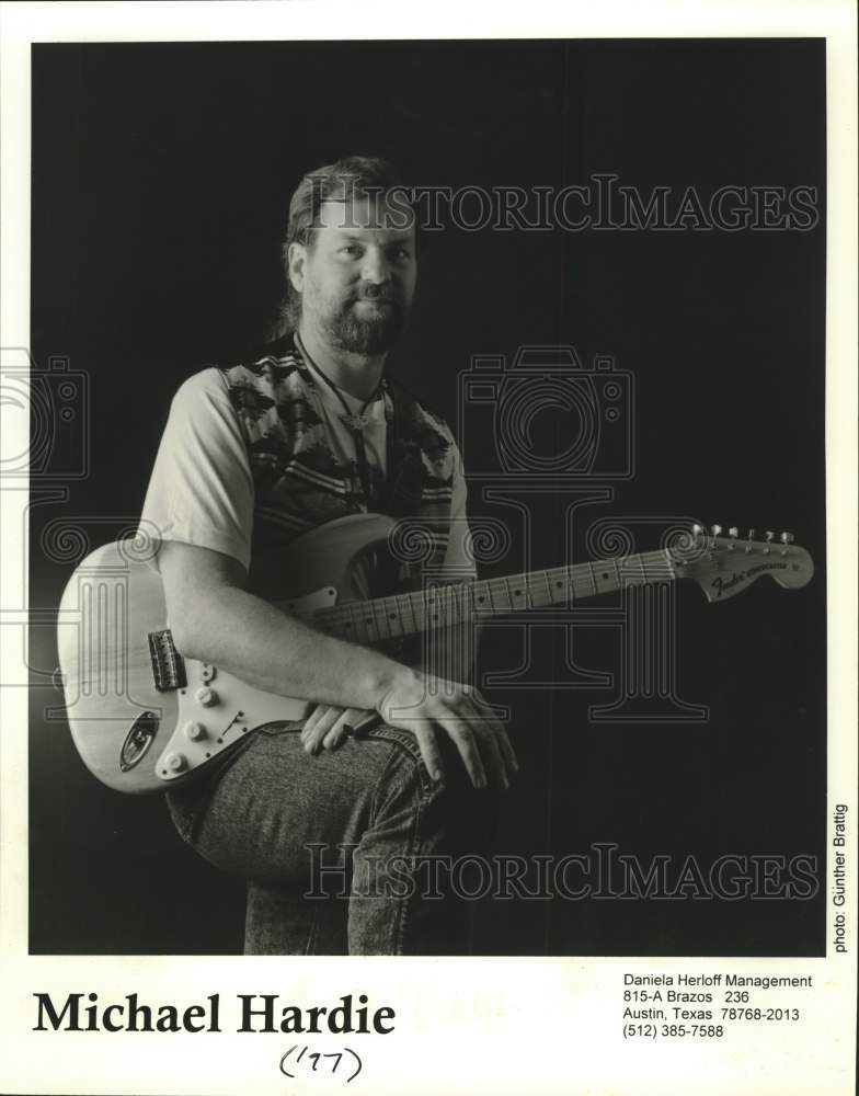 1997 Press Photo Michael Hardie, Texas blues singer, songwriter and musician. - Historic Images