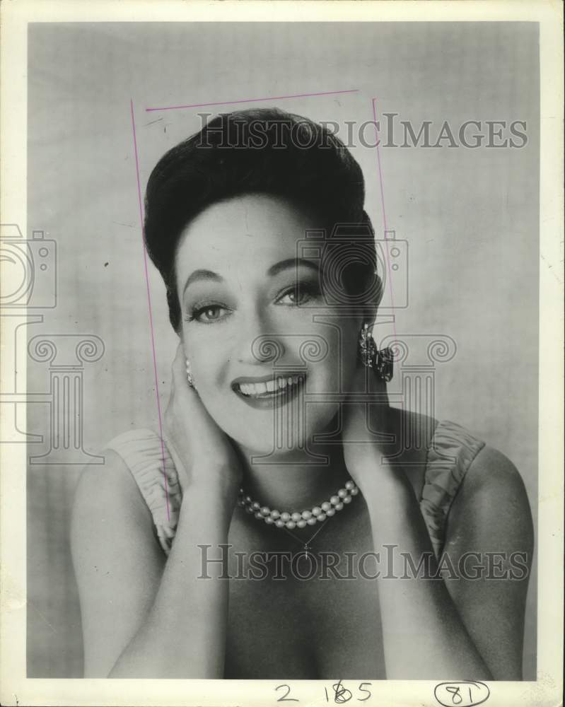 Press Photo Actress Dorothy Lamour - Historic Images