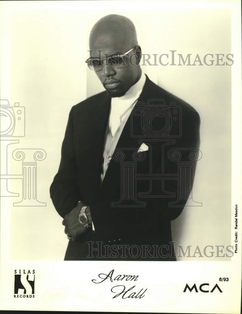 1993 Singer Aaron Hall, Musician - Historic Images