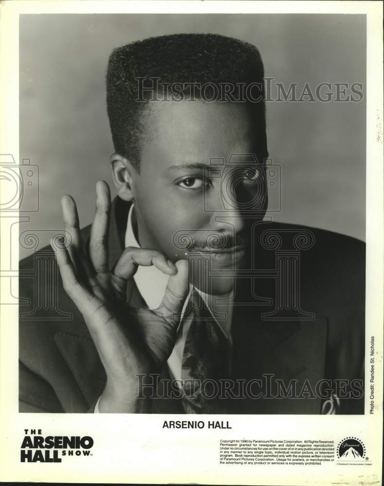 1990 Entertainer Arsenio Hall, The Arsenio Hall Show - Historic Images