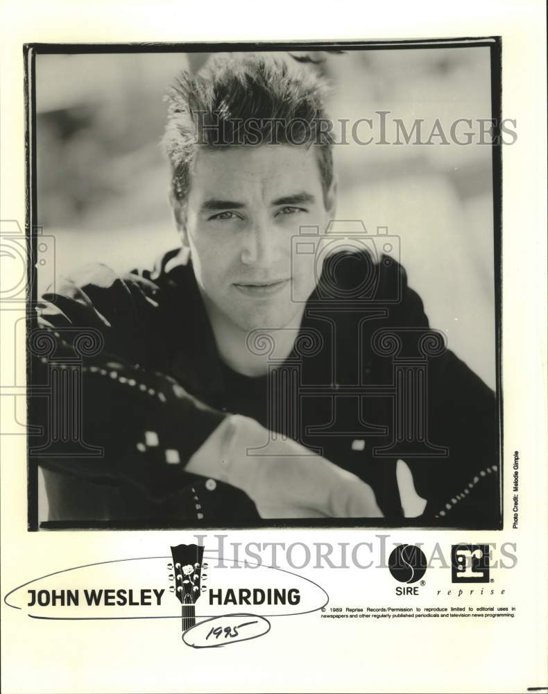 1989 Press Photo John Wesley Harding, Musician - Historic Images
