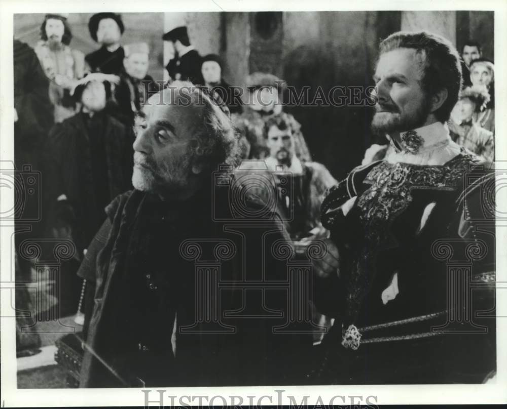 1981 Press Photo Warren Mitchell stars in The Merchant of Venice, on PBS. - Historic Images
