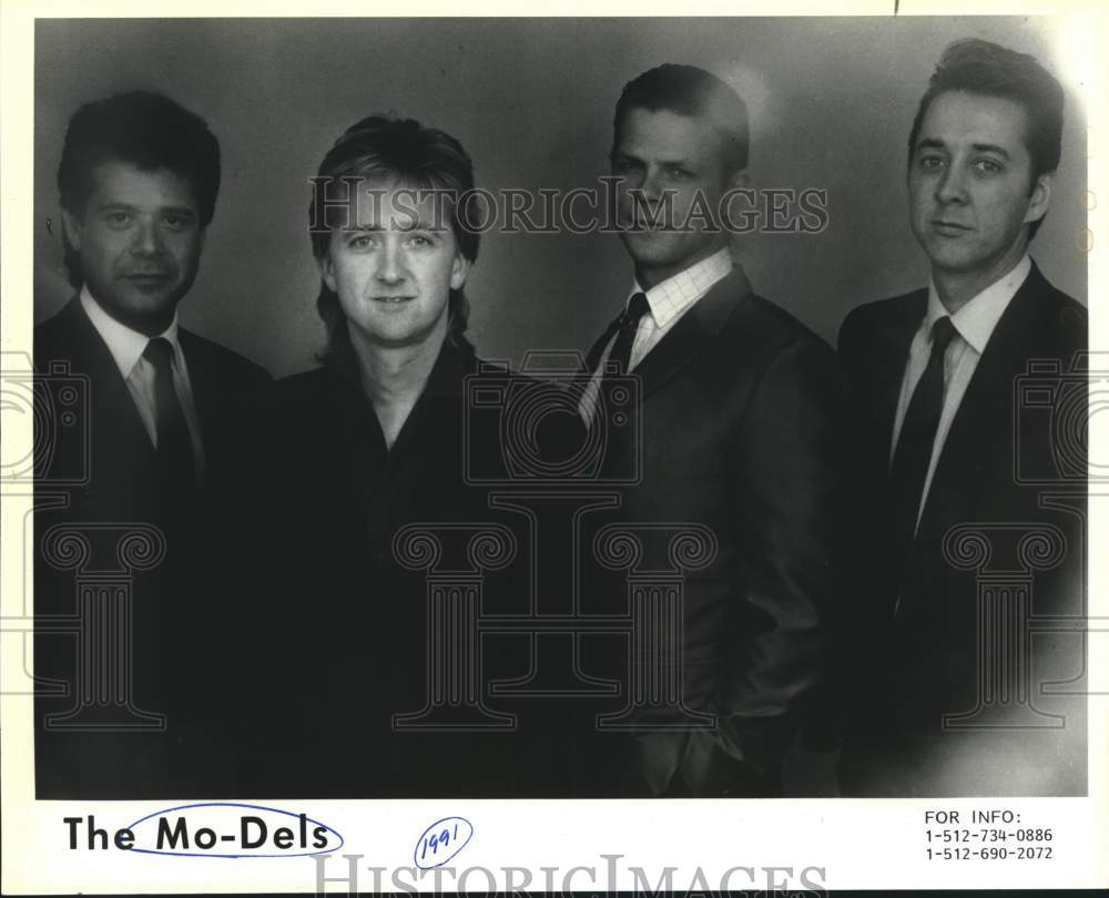 1991 Press Photo Four Members of the band The Mo-Dels, Entertainers - Historic Images