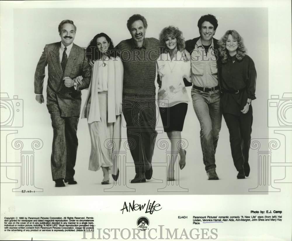 1988 Actress Veronica Hamel with co-stars in 