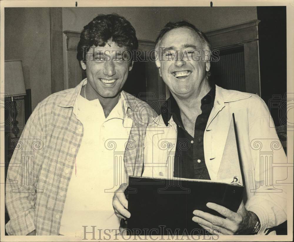 1978 Press Photo Football Player Joe Namath with Dick Martin, Comedian - Historic Images