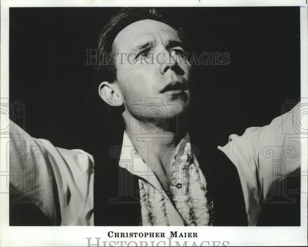 1992 Press Photo Christopher Maier, a professional storyteller, a writer, actor - Historic Images