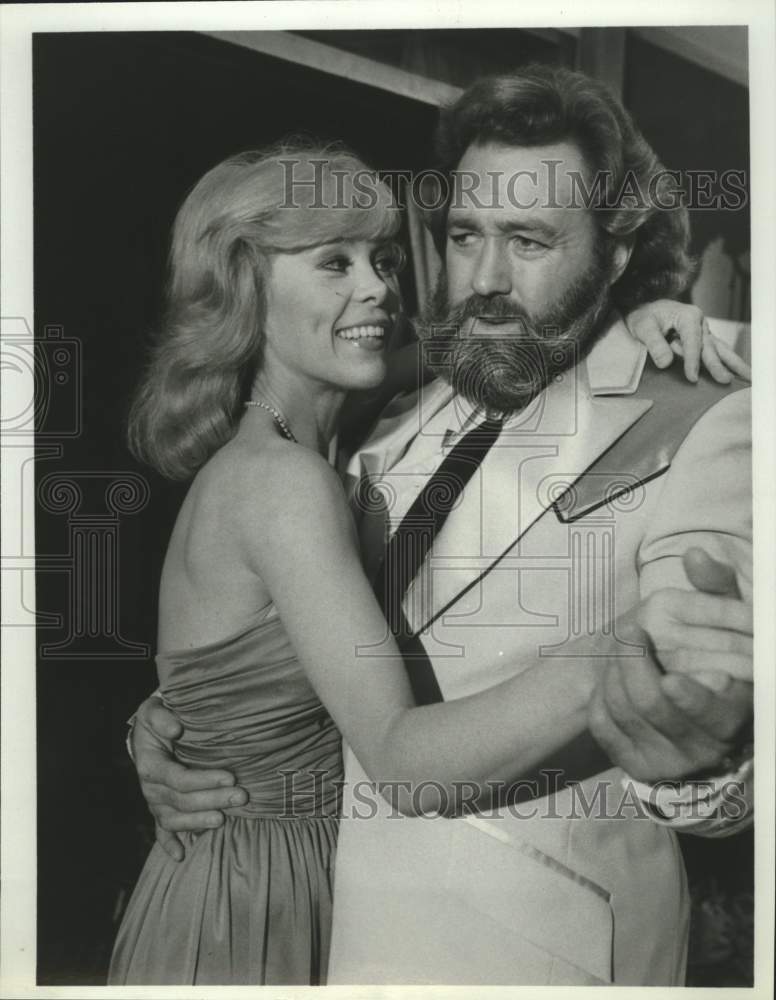 Press Photo Actor Dan Haggerty with Actress dancing in show scene - Historic Images