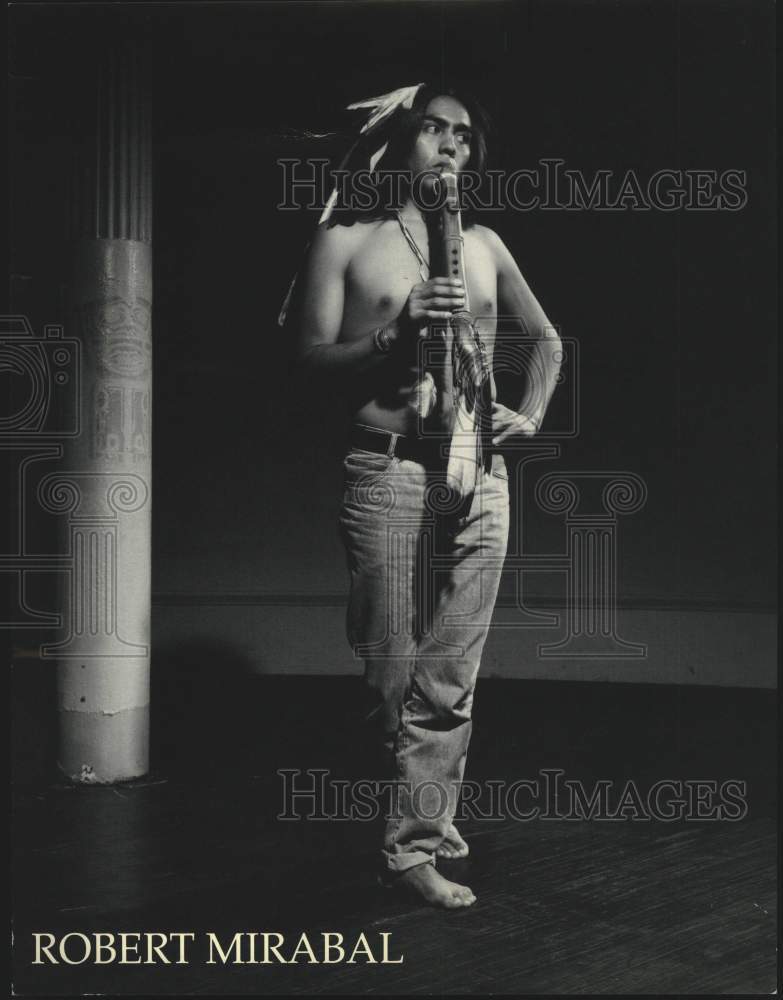 Press Photo Musician Robert Mirabal, Entertainer in portrait - Historic Images