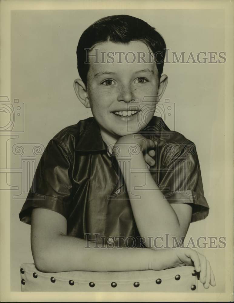 Press Photo Actor Jerry Mathers as "Beaver" in Television Show portrait - Historic Images