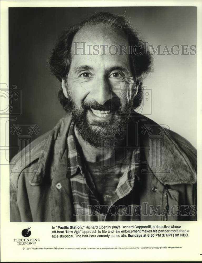 1991 Press Photo Actor Richard Libertini in &quot;New Age&quot; on NBC Television - Historic Images