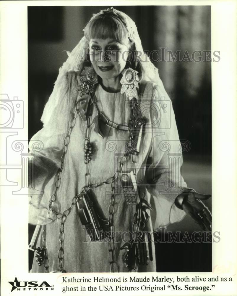 1997 Press Photo Actress Katherine Helmond as Maude Marley in &quot;Ms. Scrooge&quot; - Historic Images