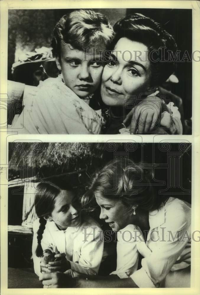 Press Photo Hayley Mills, Actress in composite with co-stars - Historic Images