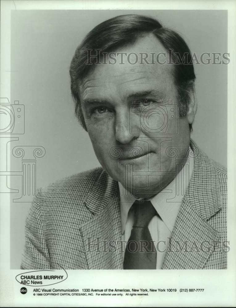 1988 Press Photo Charles Murphy on ABC News - Historic Images