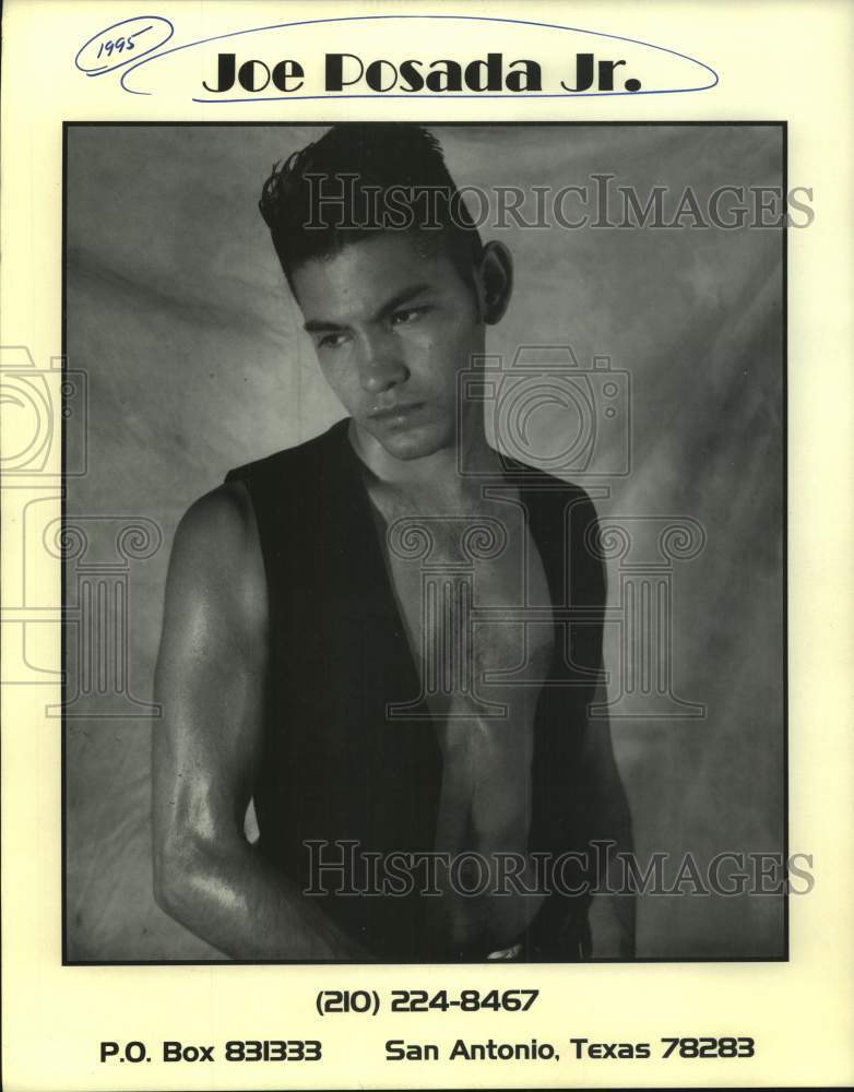 1995 Press Photo Musician Joe Posada Jr. - Historic Images