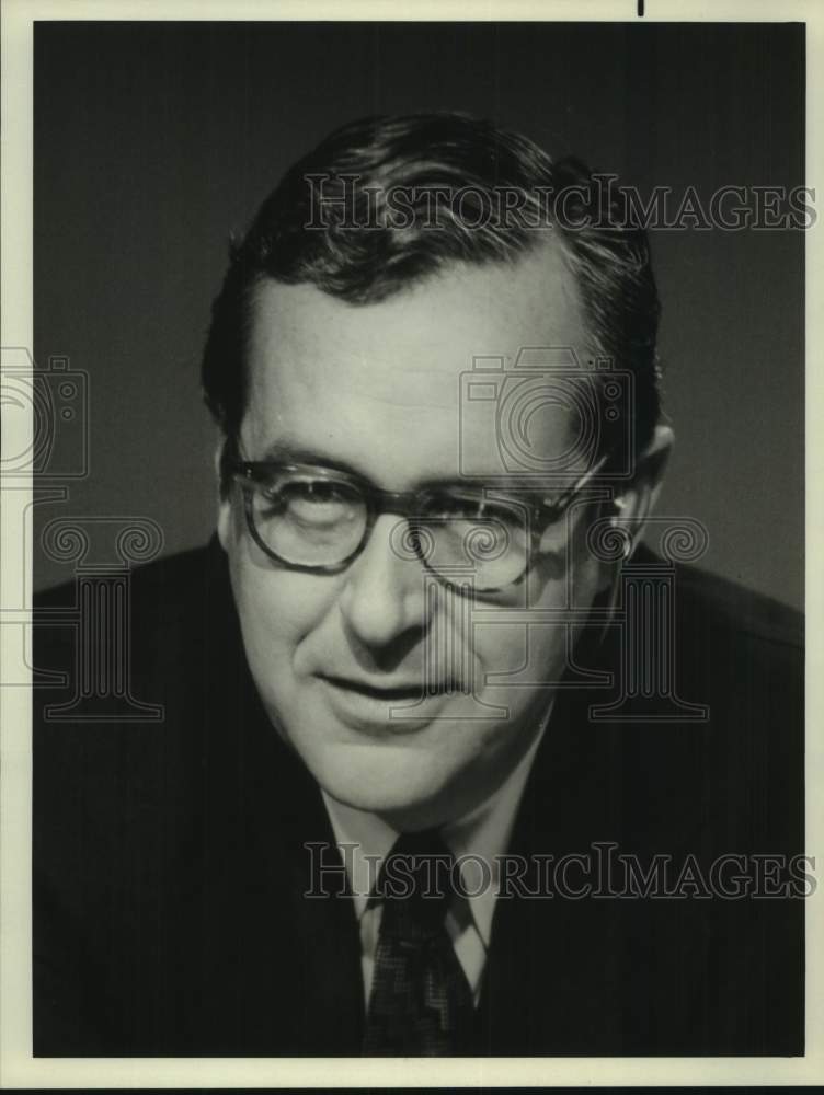 Press Photo John Chancellor, anchorman & principal reporter on NBC Nightly News. - Historic Images