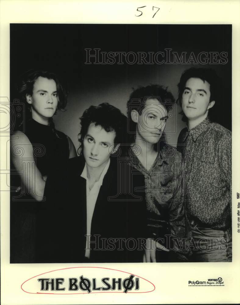 1987 Press Photo Members of The Bolshoi, English new wave band. - Historic Images
