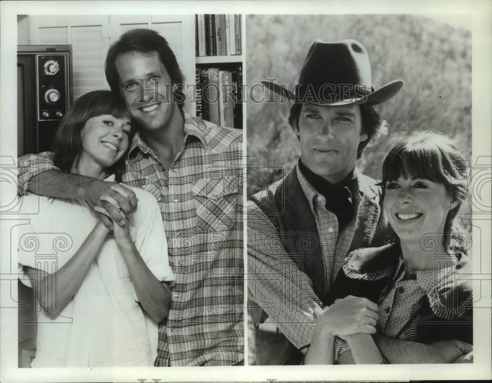 1978 Actors Susan Blanchard, Charles Frank in "The New Maverick" - Historic Images